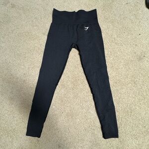 Gymshark Black High-Waisted Leggings for Active Wear